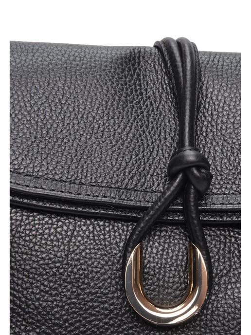 Anna Luchini Schwarz Rindsledertasche - Image 3