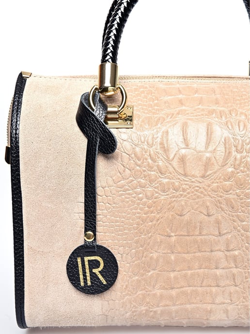 Isabella Rhea Beige Rindsledertasche - Image 3