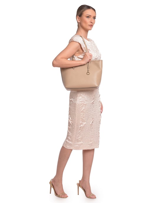 Roberta M Beige Rindsledertasche - Image 5