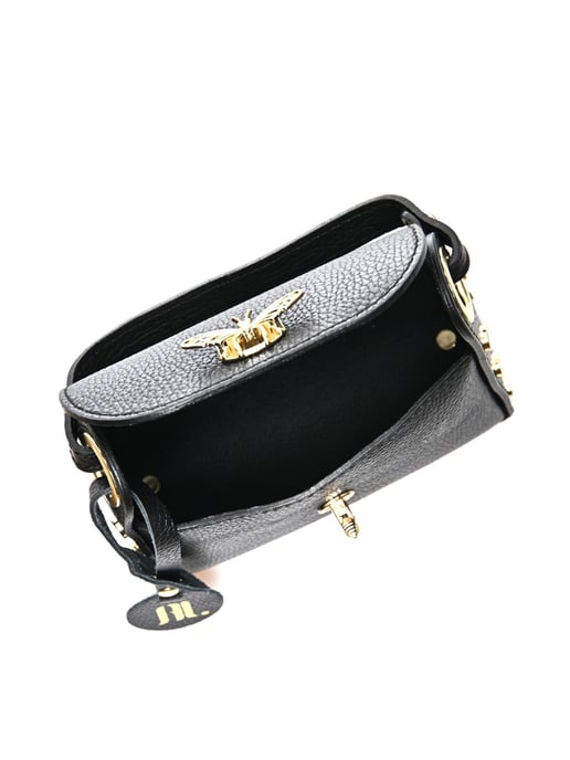 Anna Luchini Schwarz Rindsledertasche - Image 4