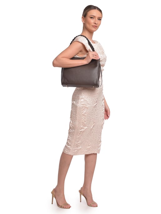 Luisa Vannini Kastanienbraun Rindsledertasche - Image 5