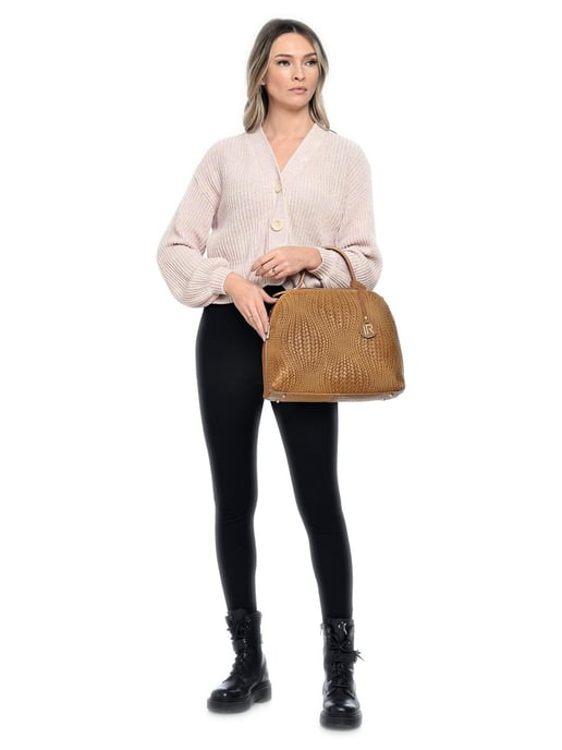 Isabella Rhea Braun Rindsledertasche - Image 5