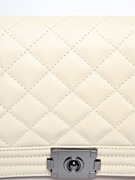 Anna Luchini Beige Rindsledertasche - Image 3