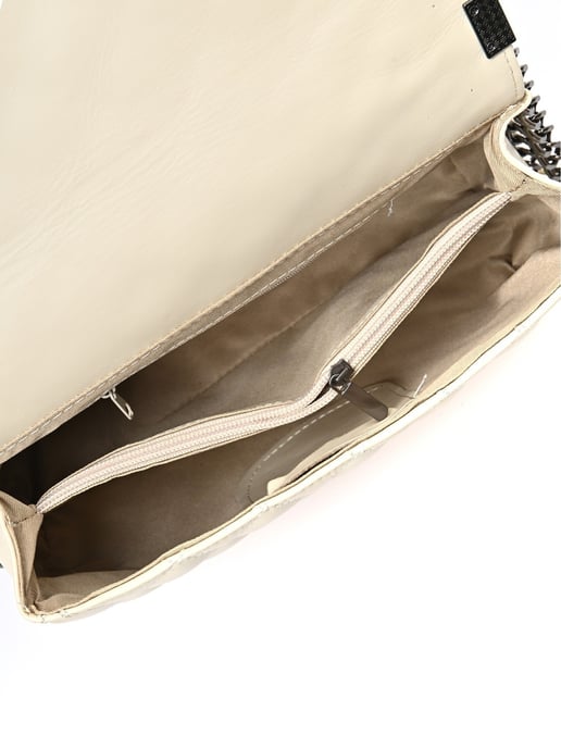 Anna Luchini Beige Rindsledertasche - Image 4