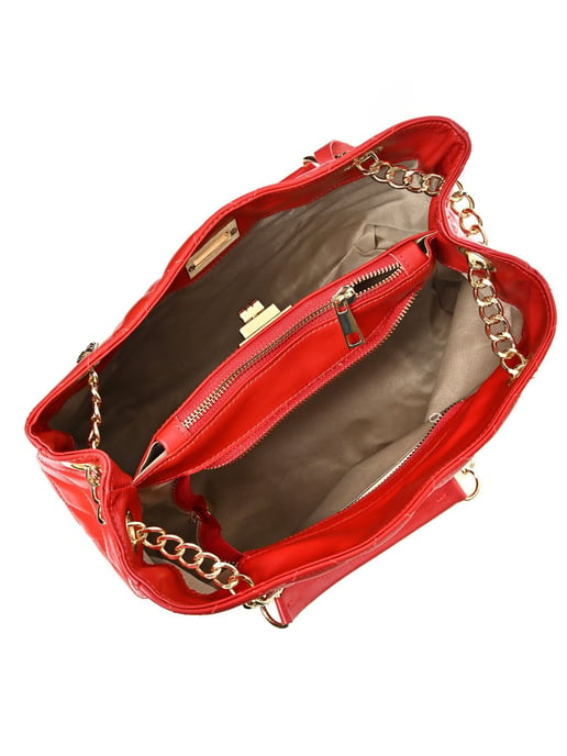 Isabella Rhea Rot Rindsledertasche - Image 4