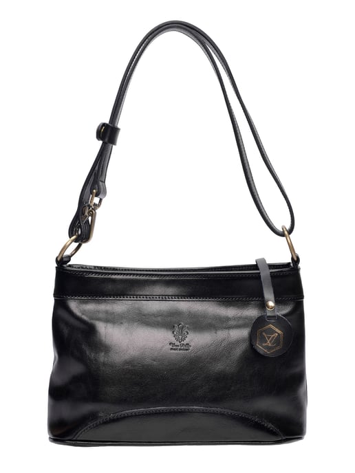 Luisa Vannini Schwarz Rindsledertasche - Image 1