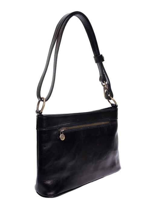 Luisa Vannini Schwarz Rindsledertasche - Image 2