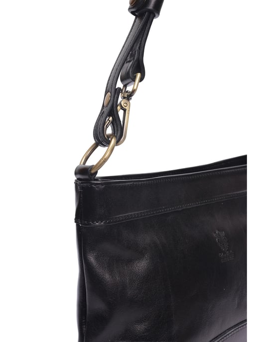 Luisa Vannini Schwarz Rindsledertasche - Image 3
