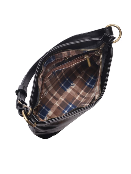 Luisa Vannini Schwarz Rindsledertasche - Image 4