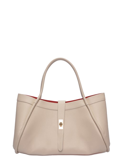 Luisa Vannini Beige Rindsledertasche - Image 1