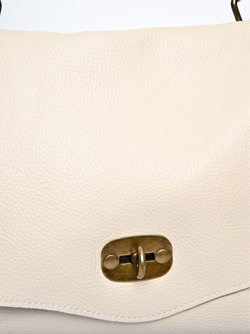 Anna Luchini Beige Rindsledertasche - Image 3
