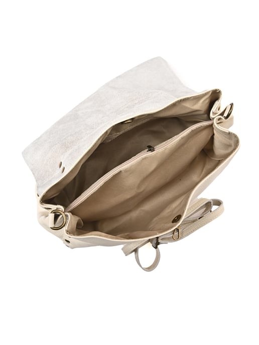 Anna Luchini Beige Rindsledertasche - Image 4