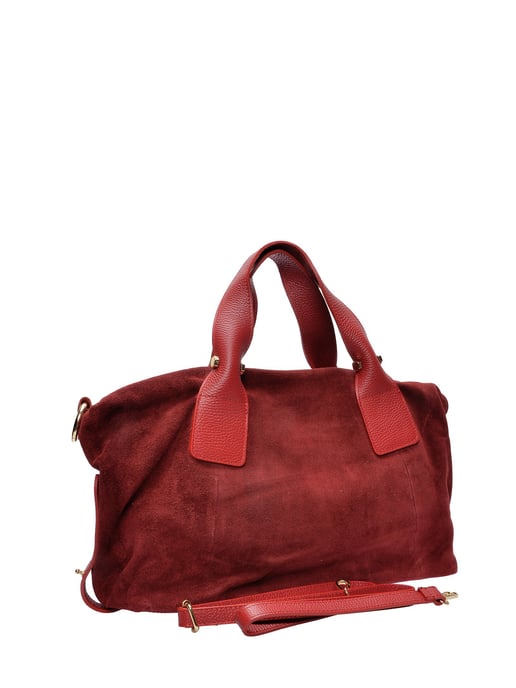 Anna Luchini Rot Rindsledertasche - Image 2