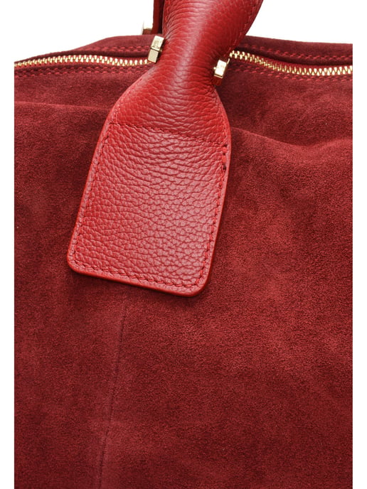 Anna Luchini Rot Rindsledertasche - Image 3