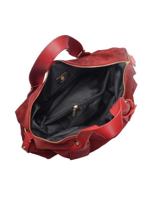 Anna Luchini Rot Rindsledertasche - Image 4
