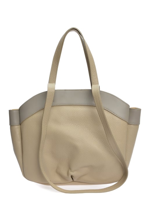Anna Luchini Beige Rindsledertasche - Image 1