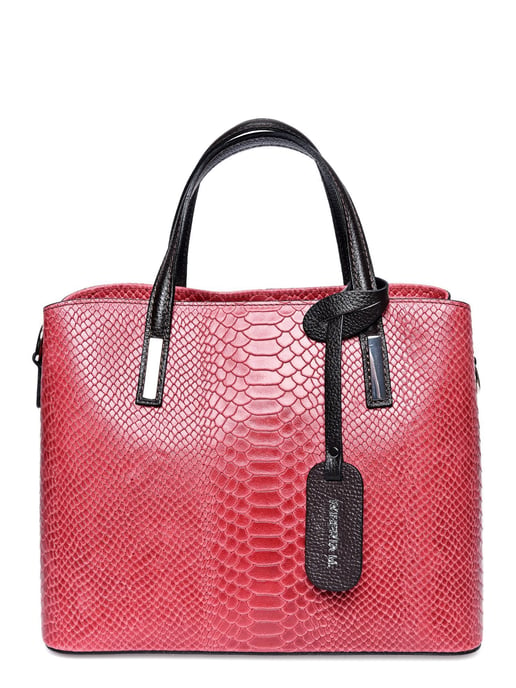 Roberta M Rot Rindsledertasche - Image 1
