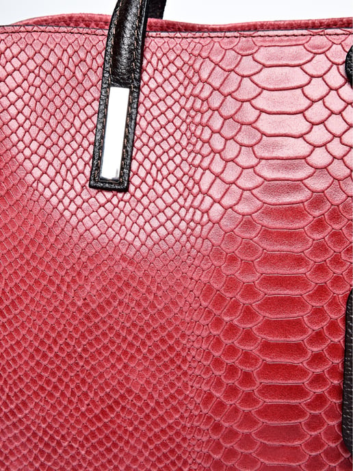Roberta M Rot Rindsledertasche - Image 3