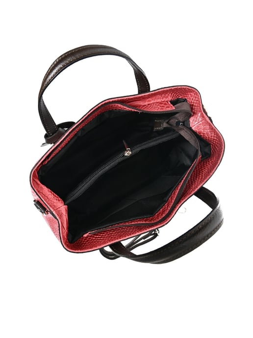 Roberta M Rot Rindsledertasche - Image 4