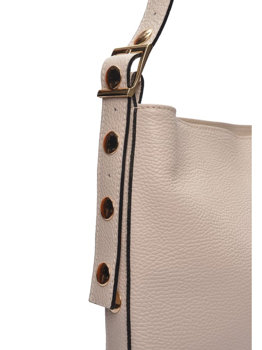 Luisa Vannini Beige Rindsledertasche - Image 3