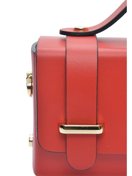 Isabella Rhea Rot Rindsledertasche - Image 3