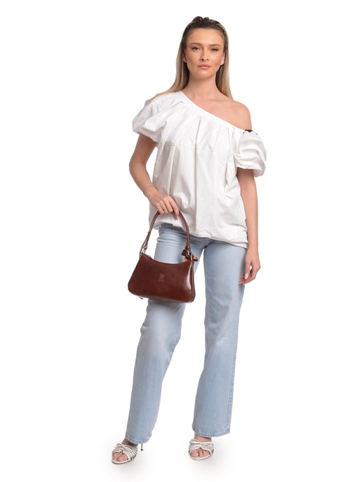 Isabella Rhea Kastanienbraun Rindsledertasche - Image 5