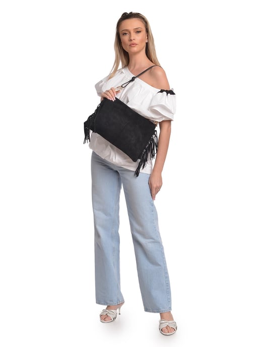 Isabella Rhea Schwarz Rindsledertasche - Image 5