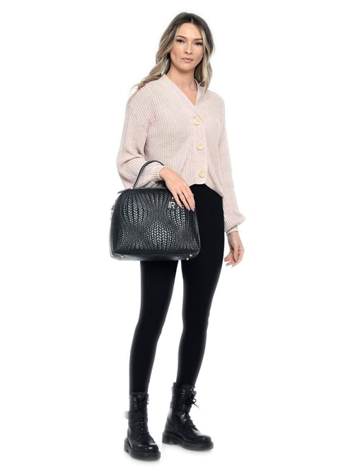 Isabella Rhea Schwarz Rindsledertasche - Image 5