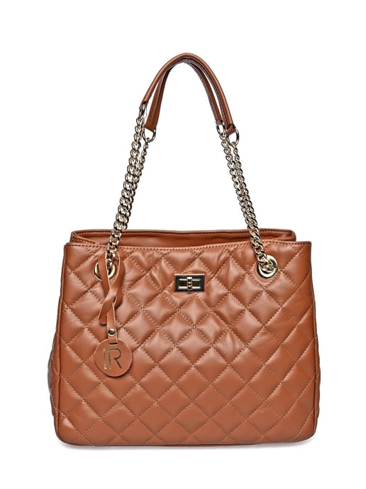Isabella Rhea Braun Rindsledertasche - Image 1