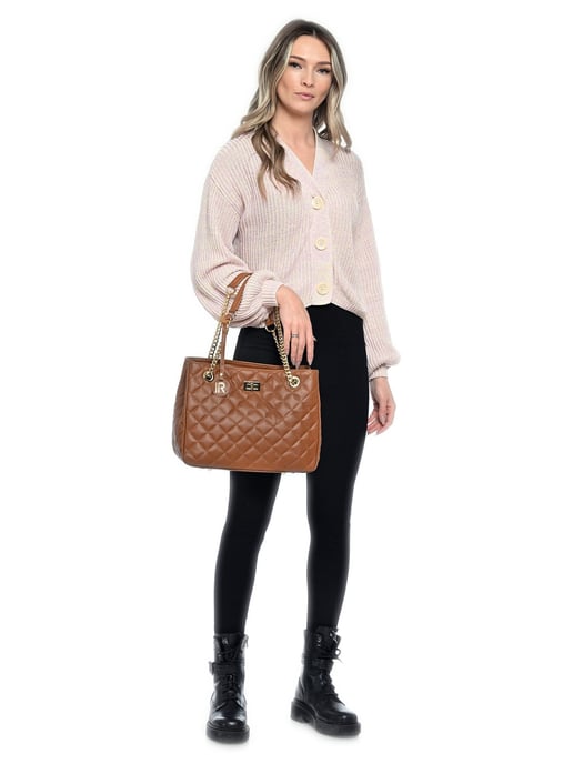 Isabella Rhea Braun Rindsledertasche - Image 5