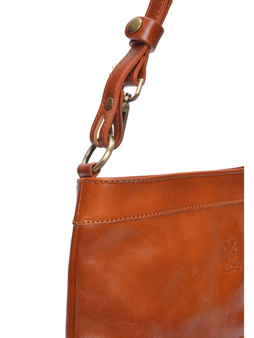 Luisa Vannini Braun Rindsledertasche - Image 3