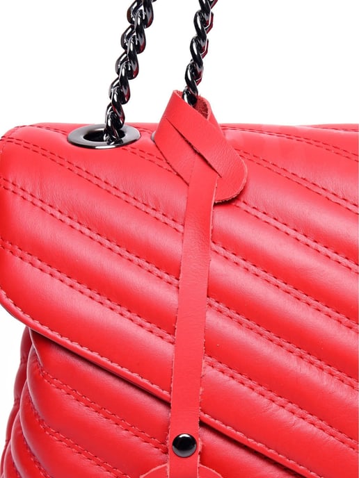 Luisa Vannini Rot Rindsledertasche - Image 3