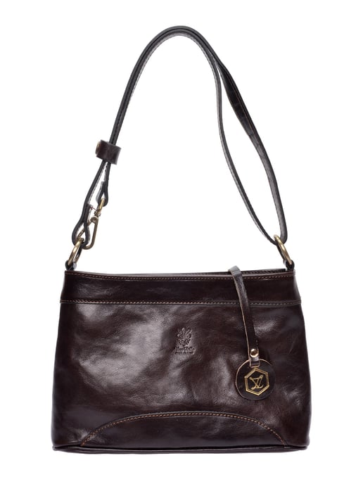 Luisa Vannini Kastanienbraun Rindsledertasche - Image 1