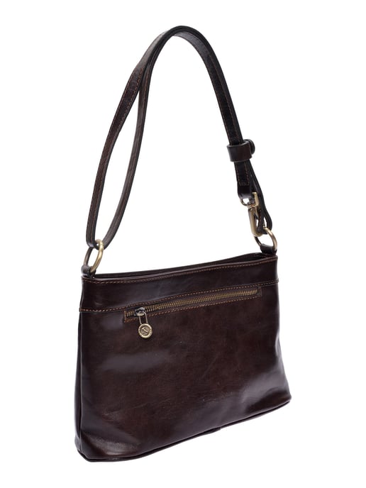 Luisa Vannini Kastanienbraun Rindsledertasche - Image 2