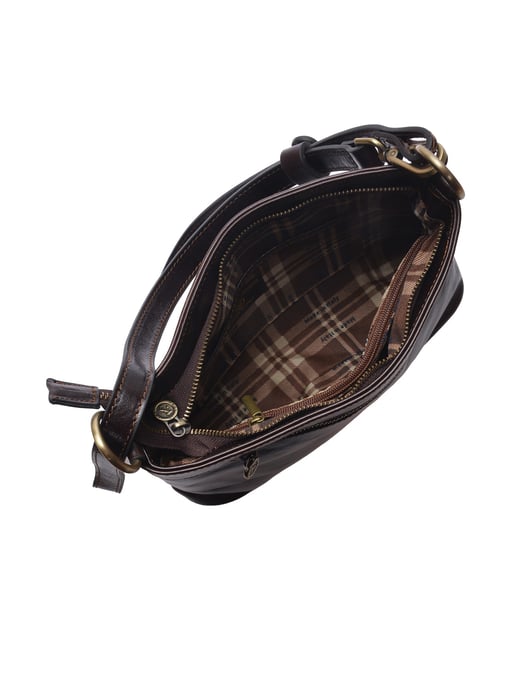 Luisa Vannini Kastanienbraun Rindsledertasche - Image 4