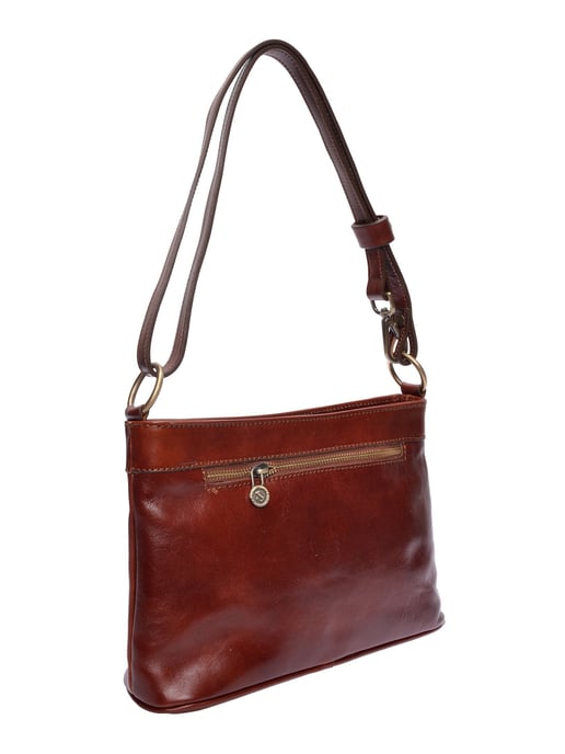 Luisa Vannini Kastanienbraun Rindsledertasche - Image 2