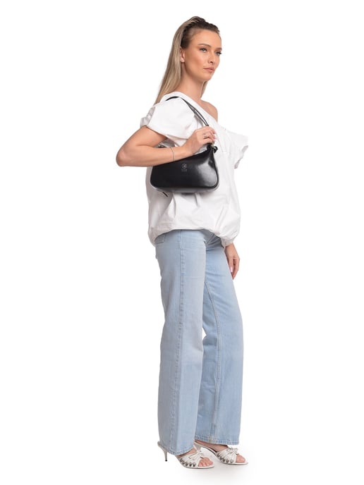 Isabella Rhea Schwarz Rindsledertasche - Image 5