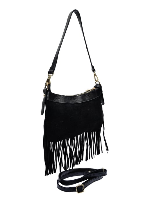 Anna Luchini Schwarz Rindsledertasche - Image 2