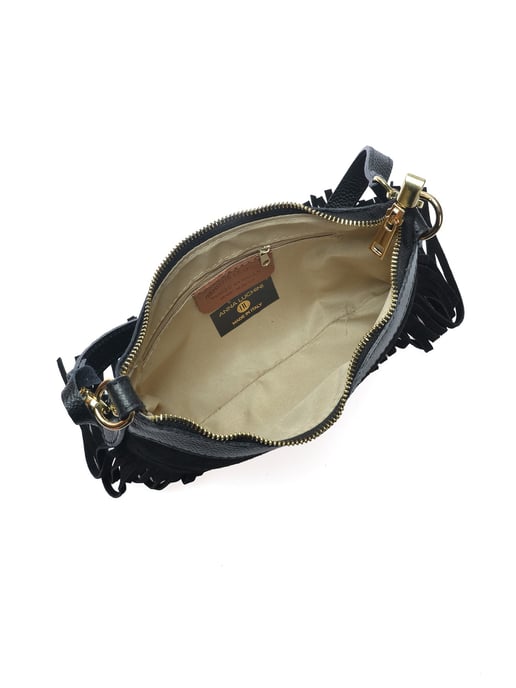 Anna Luchini Schwarz Rindsledertasche - Image 4