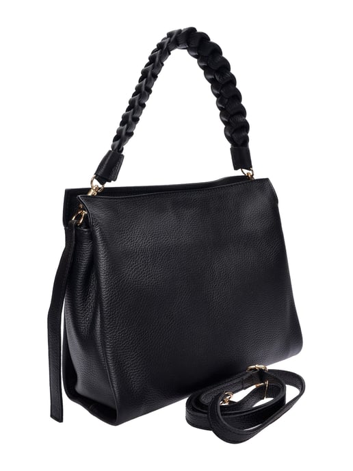 Luisa Vannini Schwarz Rindsledertasche - Image 2