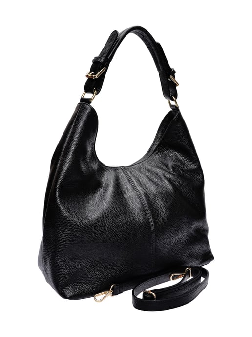 Anna Luchini Schwarz Rindsledertasche - Image 2