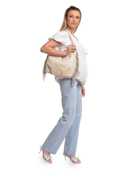 Isabella Rhea Beige Rindsledertasche - Image 5