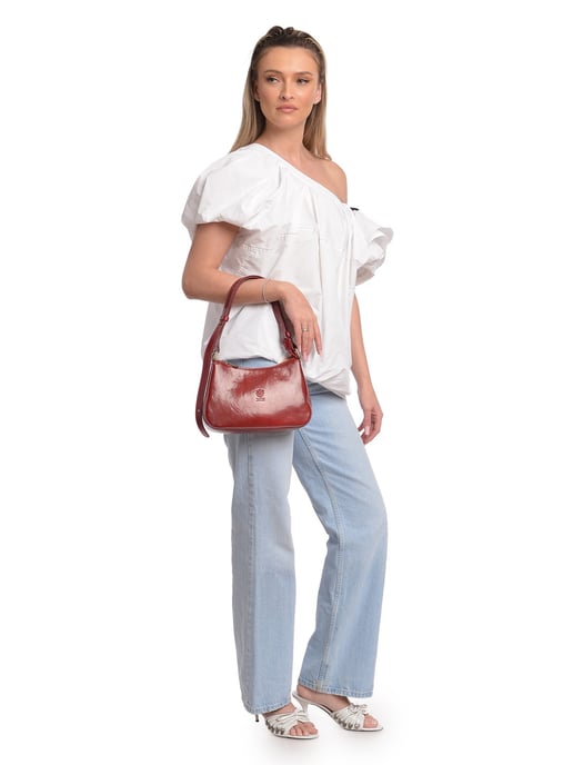 Isabella Rhea Rot Rindsledertasche - Image 5