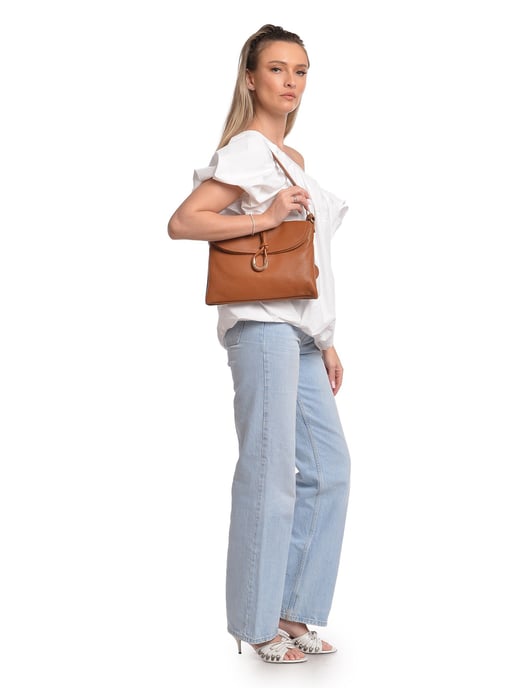 Anna Luchini Braun Rindsledertasche - Image 5