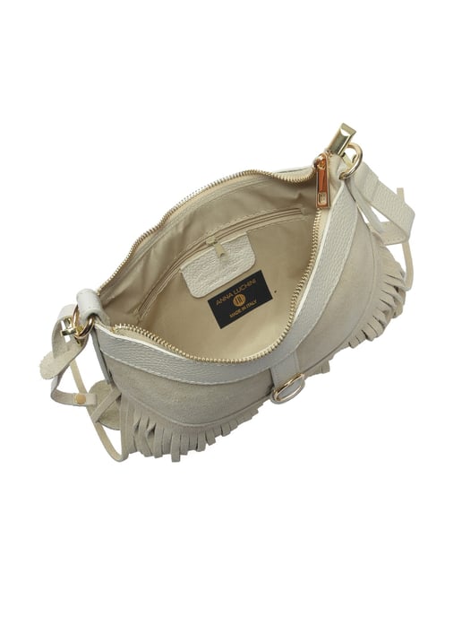 Anna Luchini Beige Rindsledertasche - Image 4