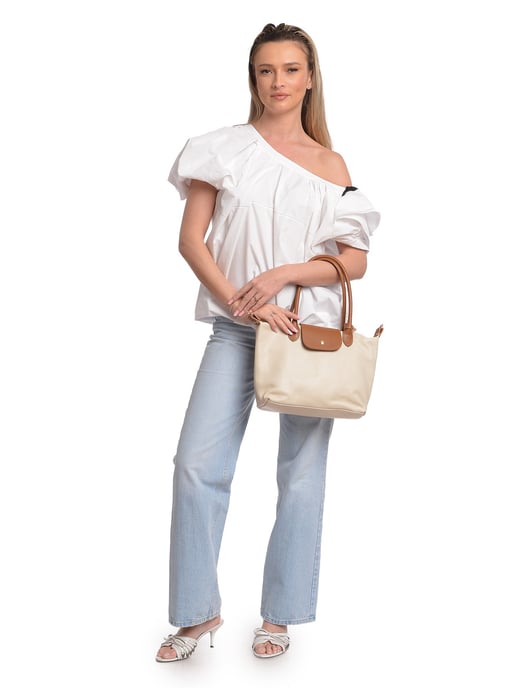 Anna Luchini Beige Rindsledertasche - Image 5