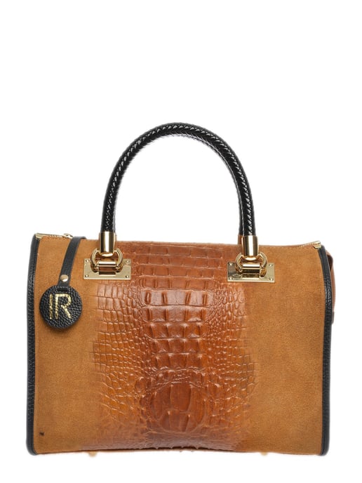 Isabella Rhea Braun Rindsledertasche - Image 1