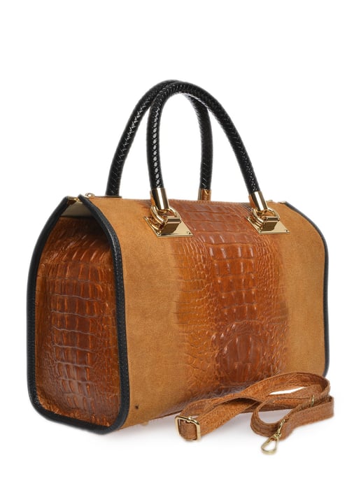 Isabella Rhea Braun Rindsledertasche - Image 2