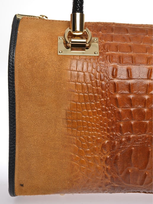 Isabella Rhea Braun Rindsledertasche - Image 3