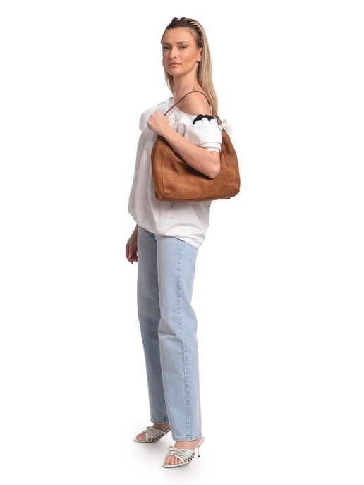 Isabella Rhea Braun Rindsledertasche - Image 5